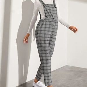 SHEIN Maternity Plaid Jumpsuit